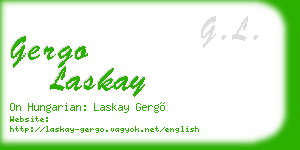 gergo laskay business card